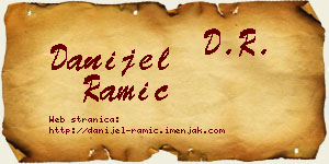 Danijel Ramić vizit kartica